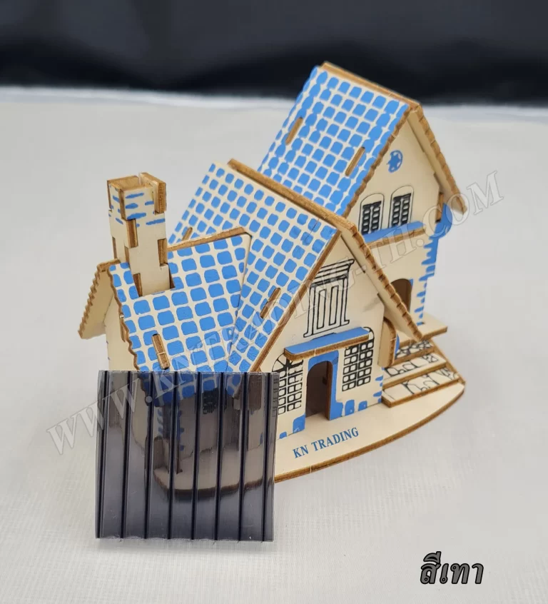 โพลีคาร์บอเนต แผ่นลูกฟูก สีเทา