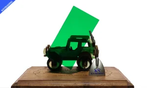 แผ่นตันผิวเรียบสีเขียว