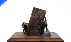 แผ่นตัน ผิวเปลือกส้มสีชา กันร้อน