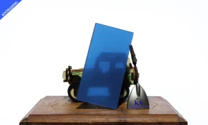 แผ่นตัน ผิวเรียบสีน้ำเงิน กันร้อน