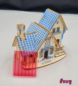 โพลีคาร์บอเนต แผ่นลูกฟูก สีชมพู