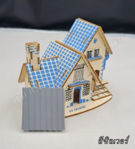 โพลีคาร์บอเนต แผ่นลูกฟูก สีซิลเวอร์