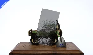 แผ่นตัน ผิวเปลือกส้มสีเทา