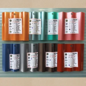 โพลีคาร์บอเนต แผ่นลอนเล็ก ผิวเรียบ กันร้อน