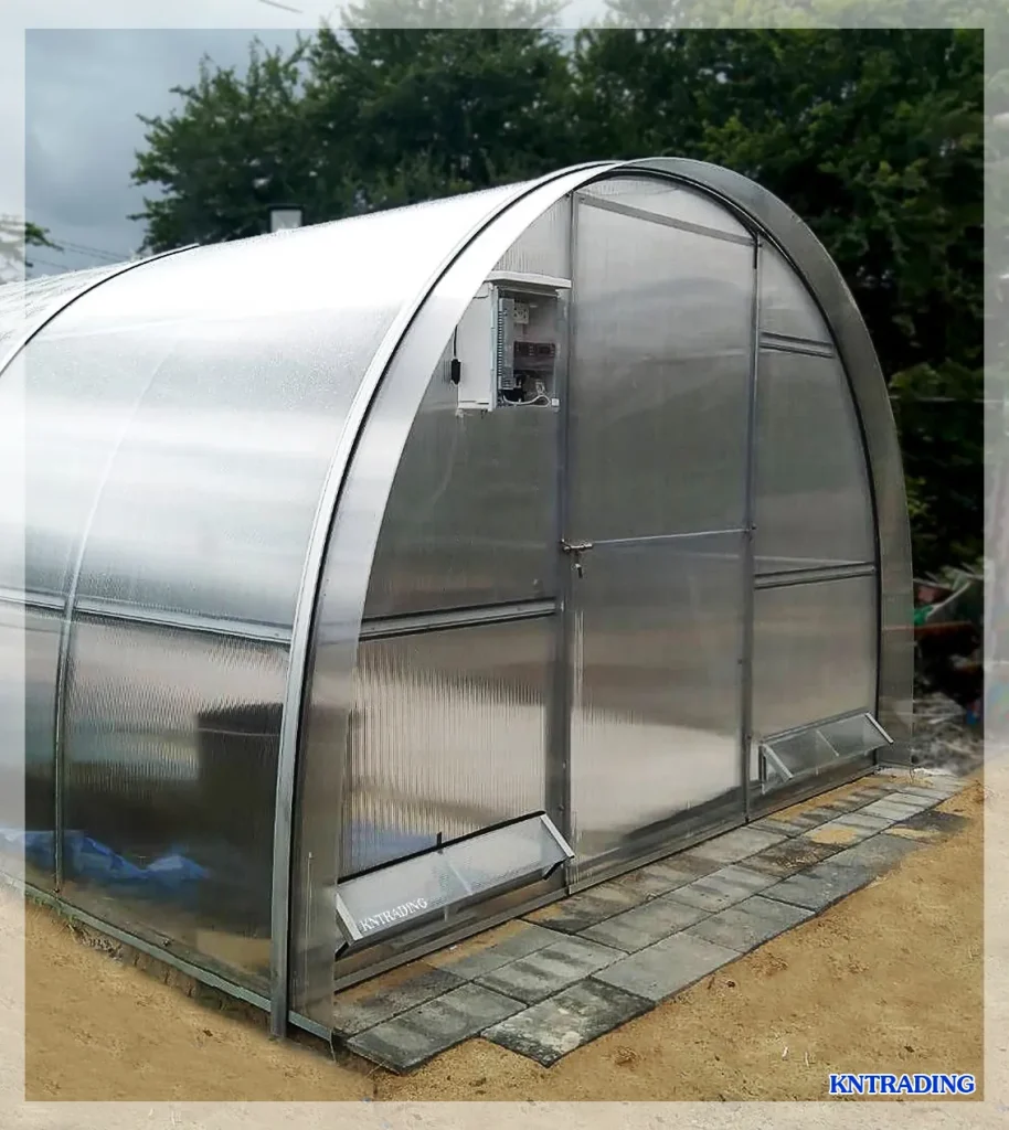 โพลีคาร์บอเนต แผ่นลูกฟูก สีใส หนา 6มม. โรงเรือน โรงอบ การใช้งานจริง